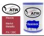 Preview: Mazda, Merlot Metallic, FX / 28C: 500ml Lackdose, von ATW Autoteile West.